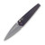 Medford Nosferatu OTS Knife Violet Flamed - 3.5in Tumbled Spear Point Plain