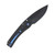 Medford Slim Midi PVD S35VN Black (Blue Hardware)