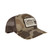 Catchin Deers broadside 2.0 paw paw camo/brown & panel/woven stitch hat one size
