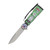 Route 66 Gas Pump Spring-Assisted Linerlock Folding Knife Green SX1987GN