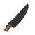 Weatherford Knife Co 7.5in Flat Back Orange and Black Plain Drop Point