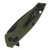 Bear & Son Slide Lock Serrated Folding Knife (OD Green)