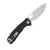 Honey Badger Medium Folding Knife Drop Point Black Handle With Choil