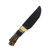 Szco Supplies Faux Stag Hunter Fixed Blade 5in Black Clip Point