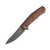 Kershaw Concierge Folding Knife Wood 3.25in Plain Stonewash Drop Point 1