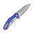 Kershaw Natrix Folding Knife Blue 3.25in Plain Stonewash Spear Point 2