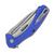 Kershaw Natrix Folding Knife Blue 3.25in Plain Stonewash Spear Point 4