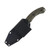 Southern Grind Jackal OD Green G10 4.75in Black Drop Point Fixed Blade SG05070203-01