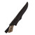 Carbon Steel Full Tang Bushcraft Knife Walnut Handle with Leather Sheath
