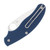 Spyderco UK Penknife Lightweight SlipIt Folding Knife (Drop Point Cobalt Blue FRN)