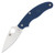Spyderco UK Penknife Lightweight SlipIt Folding Knife (Drop Point Cobalt Blue FRN)