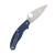 Spyderco UK Penknife Lightweight Folding Knife Cobalt Blue 2.95in Stain Blade SPC94PCBL