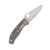Spyderco Tenacious Folding Knife Brown 3.35 Plain Satin Drop Point 2