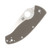 Spyderco Tenacious Brown 3.35 Inch Partially Serrated Satin Leaf 5