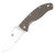 Spyderco Tenacious Brown 3.35 Inch Partially Serrated Satin Leaf 3