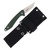 Elk Ridge Hinterland Fixed Blade Knife (Green G-10 Modular Sheath)