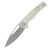 SENCUT Mims Folding Knife Natural G-10 3.48in Plain Satin Drop Point Open