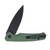 Civivi Altus Folding Knife Green Aluminum Handle Black Stonewashed  Nitro-V Blade Button Lock