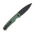 Civivi Altus Folding Knife Green Aluminum Handle Black Stonewashed  Nitro-V Blade Button Lock