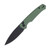 Civivi Altus Folding Knife Green Aluminum Handle Black Stonewashed  Nitro-V Blade Button Lock