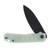 WE Knife Co Big Banter Natural 3.69 Plain Black Stonewash Drop Point Front Open 2