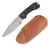 Bradford Guardian 3.2 Fixed Blade Textured Black with Leather Sheath