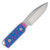 Crispy Donut Community Salvation Fixed Blade Knife (Stonewash, Blue G-10 with Pink Sprinkles)