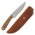 Battle Horse Knives Highlander (01 Steel  Flat Grind  Natural Micarta Handle)