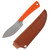 Battle Horse Knives Crooked Creek Fixed Blade Knife (Orange G-10)