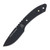 TOPS Crow Hawke Fixed Blade Knife G10 Black 2.63in Plain Drop Point