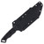 Halfbreed Blades Medium Infantry Knife (K340 Steel Black Teflon Coated Blade/Black G10/Black Kydex)