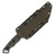 Halfbreed Medium Infantry Knife Partially Serrated Ranger Green       (K340 STEEL) MIK05PSODK340