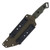Halfbreed Medium Infantry Knife Partially Serrated Ranger Green       (K340 STEEL) MIK05PSODK340