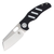 Kizer Mini Sheepdog C01c Non-Locking Folding Knife (Black and White G-10)