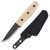 Morakniv Knives Finn BlackBlade Fixed Knife Ash Wood 3.4in Drop Point