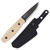 Morakniv Knives Finn BlackBlade Fixed Knife Ash Wood 3.4in Drop Point