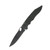 Piranha Predator OTS Knife Green - 4.13in Tactical Black Drop Point Plain