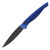 Piranha DNA Out-The-Side Automatic Knife (Black | Blue Aluminum)