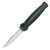 Piranha Rated-R Out-The-Front Automatic Knife (Mirror Finish | Green Aluminum)