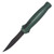 Piranha Rated-R Out-the-Front Automatic Knife (Tactical Black | Green Aluminum)