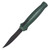 Piranha Rated-R Out-The-Front Automatic Knife Black 154CM Clip Point/Green PKCP19GT