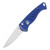 Piranha Fingerling Out-The-Side Automatic Knife (Mirror Finish | Blue Aluminum)