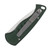 Piranha Fingerling Out-the-Side Automatic Knife (Mirror Finish | Green Aluminum)