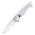 Piranha Fingerling Out-The-Side Automatic Knife (Mirror Finish | Silver Aluminum)
