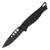 Piranha Auto Amazon Tactical/Serrated//Black Aluminum/Black Finish Blade