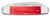 Case XX Dark Red Smooth Bone Pinched Bolsters Canoe Folding Knife