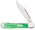 Case XX Emerald Green Smooth Bone Mini CopperLock Folding Knife