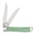 Case XX Smooth Mini Trapper Emerald Green Bone