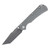 Toor Chasm XLT Folding Knife Stealth Gray 3.12 Inch Plain DLC Tanto 1