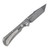 Toor Chasm XLT Folding Knife Stealth Gray 3.12 Inch Plain DLC Tanto 2